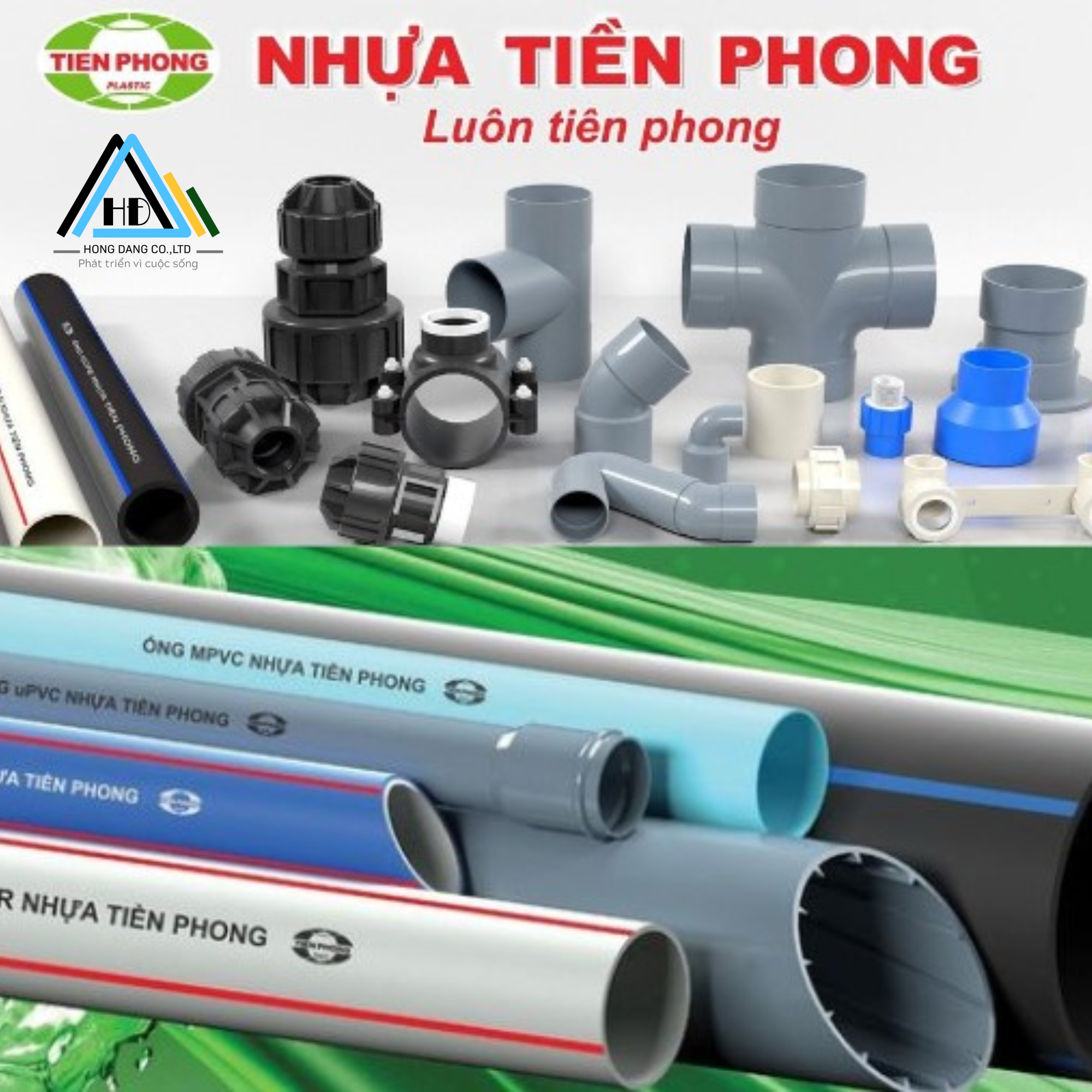 Ống nhựa uPVC, PPR, HDPE và phụ kiện Tiền Phong