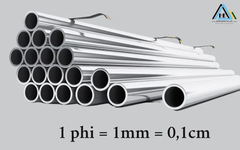 1 phi bằng bao nhiêu mm? 1 phi bằng 1mm