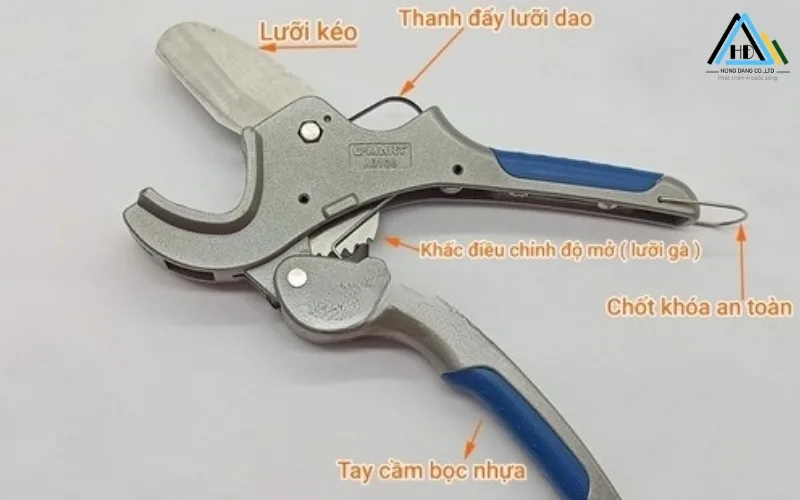 Cấu tạo của kéo cắt ống nhựa