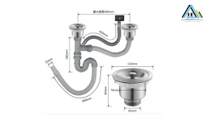 ống thoát nước bồn rửa chén
